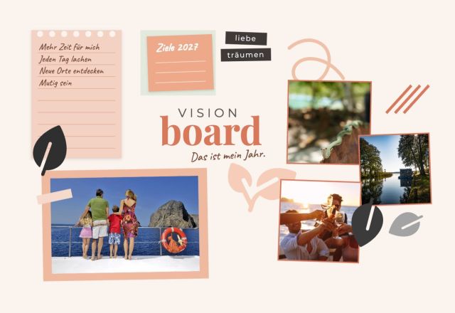 Vision Board Terrakotta: dein Jahr im Planer-Look – als Leinwand gestalten
